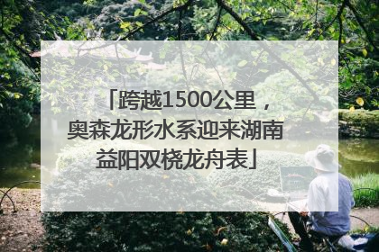 跨越1500公里，奥森龙形水系迎来湖南益阳双桡龙舟表