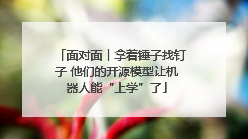 面对面丨拿着锤子找钉子 他们的开源模型让机器人能“上学”了
