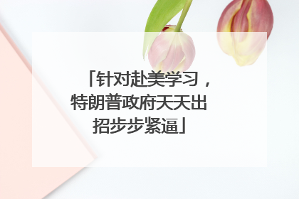 针对赴美学习，特朗普政府天天出招步步紧逼