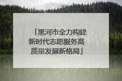 黑河市全力构建新时代志愿服务高质量发展新格局