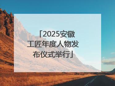 2025安徽工匠年度人物发布仪式举行