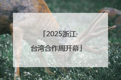 2025浙江·台湾合作周开幕