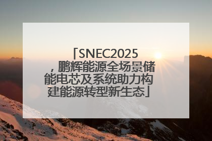 SNEC2025，鹏辉能源全场景储能电芯及系统助力构建能源转型新生态